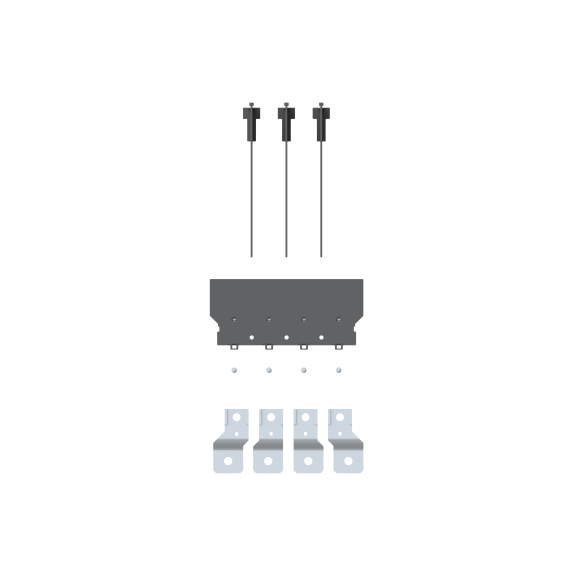 ABB 1SDA104739R1, Tmax XT, XT5 4 Kutuplu Kompakt Şalterleri Önden Uzatılmış ve Genişletilmiş Bağlantıya Dönüştürmek için ES Terminal, KIT ES, 4 Adet