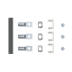 ABB 1SDA104762R1, Tmax XT, XT6 3 Kutuplu Kompakt Şalterleri Arkadan Bağlantıya Dönüştürmek için R Terminal, KIT R, 3 Adet
