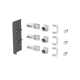 ABB 1SDA104762R1, Tmax XT, XT6 3 Kutuplu Kompakt Şalterleri Arkadan Bağlantıya Dönüştürmek için R Terminal, KIT R, 3 Adet