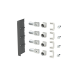 ABB 1SDA104763R1, Tmax XT, XT6 4 Kutuplu Kompakt Şalterleri Arkadan Bağlantıya Dönüştürmek için R Terminal, KIT R, 4 Adet