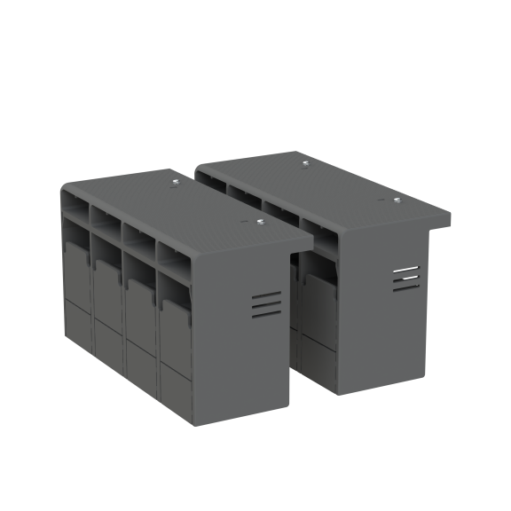 ABB 1SDA105026R1, Tmax XT, XT5 4 Kutuplu Kompakt Şalterler için HTC Yüksek Tip Terminal Koruma Kapağı, 2 Adet