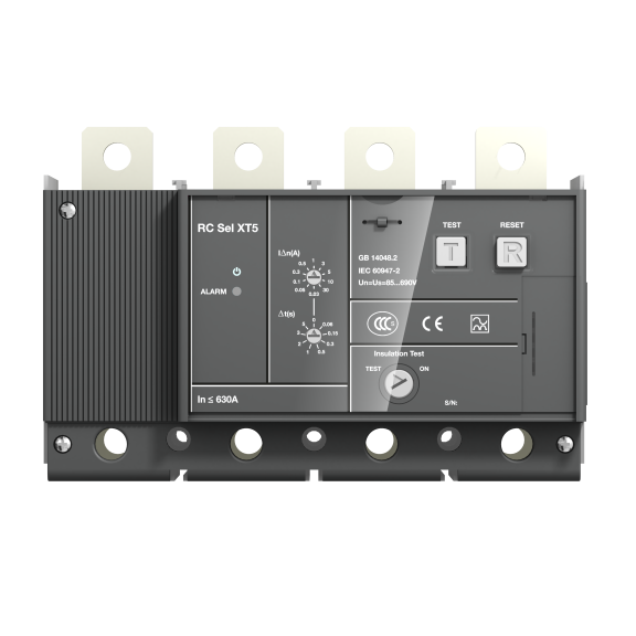 ABB 1SDA105131R1, Tmax XT, XT3 4 Kutuplu Kompakt Şalterler için Kaçak Akım Koruma Modülü, 30mA-10A, RC Sel. tipA