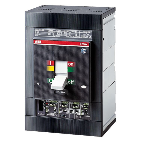ABB 1SDA113739R1, Tmax XT, 280-400 Amper, 4 Kutuplu, 35 kA, Solar Uygulamalar için Kompakt Şalter, T5X-HA400 PR222DS-LSIG In400 FF800VAC