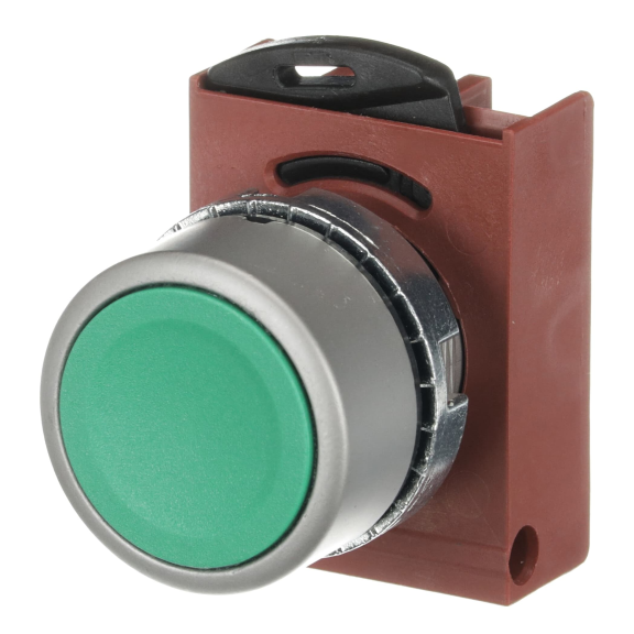 ABB 1SFA184002R9002, P9MPNVG, Metal Seri, Yeşil, Yaylı Buton Kafası, 22mm