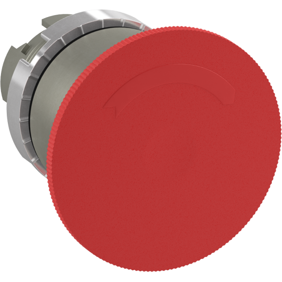 ABB 1SFA184071R9001, P9MER4RN, Metal Seri, Kırmızı, 40mm Acil Stop Buton Kafası, 22mm