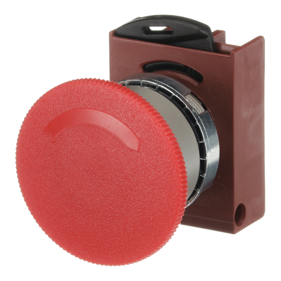 ABB 1SFA184071R9001, P9MER4RN, Metal Seri, Kırmızı, 40mm Acil Stop Buton Kafası, 22mm