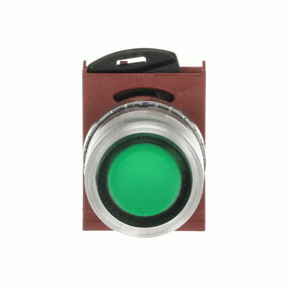 ABB 1SFA184492R9102, P9MPNVG, Metal Seri, Yeşil, Işıklı Yaylı Buton Kafası, 22mm