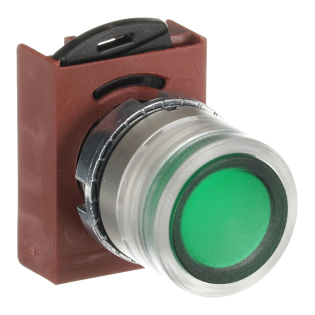 ABB 1SFA184492R9102, P9MPNVG, Metal Seri, Yeşil, Işıklı Yaylı Buton Kafası, 22mm