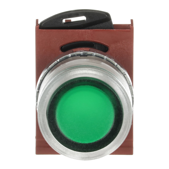 ABB 1SFA184492R9102, P9MPNVG, Metal Seri, Yeşil, Işıklı Yaylı Buton Kafası, 22mm