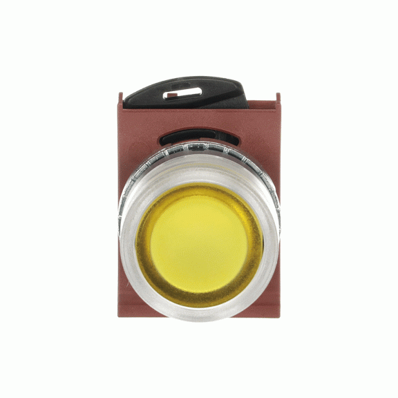 ABB 1SFA184493R9103, P9MPNGG, Metal Seri, Sarı, Işıklı Yaylı Buton Kafası, 22mm