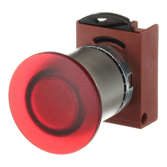 ABB 1SFA184561R9101, P9MET4RL1, Metal Seri, Kırmızı, 40mm Işıklı Acil Stop Buton Kafası, 22mm
