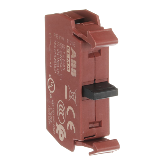 ABB 1SFA187002R8001, P9B10VN, Metal Seri Butonlar için Kontak Blok, 1NA