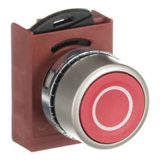 ABB 1SFA187110R9501, P9MPNRG029, Metal Seri, Kırmızı, "O" Simgeli Yaylı Buton Kafası, 22mm