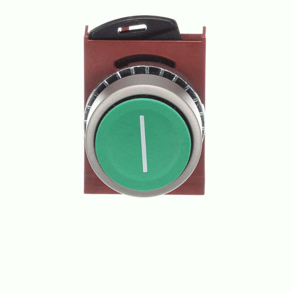 ABB 1SFA187112R9502, P9MPNVG028, Metal Seri, Yeşil, I Simgeli Yaylı Buton Kafası, 22mm
