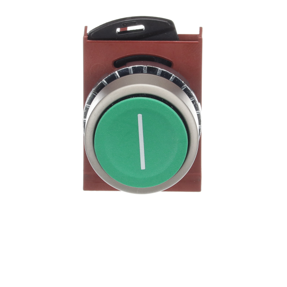 ABB 1SFA187112R9502, P9MPNVG028, Metal Seri, Yeşil, I Simgeli Yaylı Buton Kafası, 22mm
