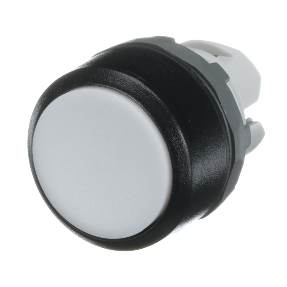 ABB 1SFA611100R1005, MP1-10W, Plastik Seri, Beyaz, Yaylı Buton Kafası, 22mm