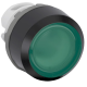 ABB 1SFA611100R1102, MP1-11G, Plastik Seri, Yeşil, Işıklı Yaylı Buton Kafası, 22mm
