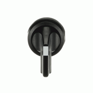 ABB 1SFA611203R1006, M2SS4-10B, Plastik Seri, Siyah, Uzun Mandal Buton Kafası, 0-1 Konumlu, Kalıcı, 22mm