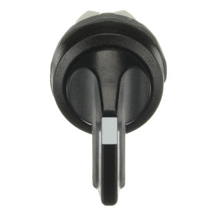 ABB 1SFA611203R1006, M2SS4-10B, Plastik Seri, Siyah, Uzun Mandal Buton Kafası, 0-1 Konumlu, Kalıcı, 22mm