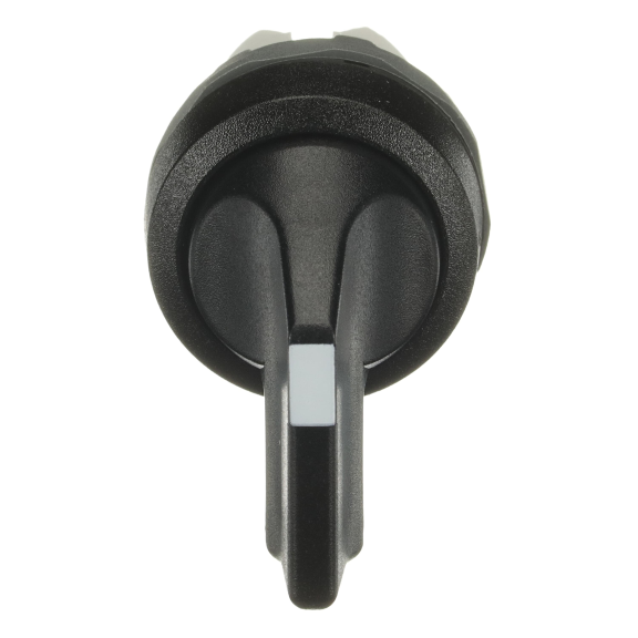 ABB 1SFA611213R1006, M3SS4-10B, Plastik Seri, Siyah, Uzun Mandal Buton Kafası, 1-0-2 Konumlu, Kalıcı, 22mm