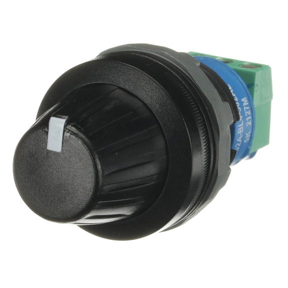 ABB 1SFA611410R1056, MT-105B, Siyah Plastik, Potansiyometre, 5kΩ, 22mm