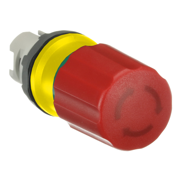 ABB 1SFA611520R1001, MPET3-10R, Plastik Seri, Kırmızı, 30mm Acil Stop Buton Kafası, 22mm