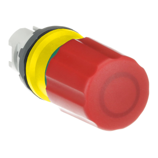 ABB 1SFA611521R1001, MPEP3-10R, Plastik Seri, Kırmızı, 30mm Acil Stop Buton Kafası, 22mm
