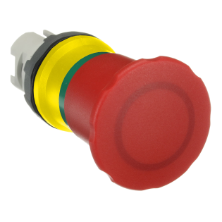 ABB 1SFA611524R1001, MPEP4-10R, Plastik Seri, Kırmızı, 40mm Acil Stop Buton Kafası, 22mm