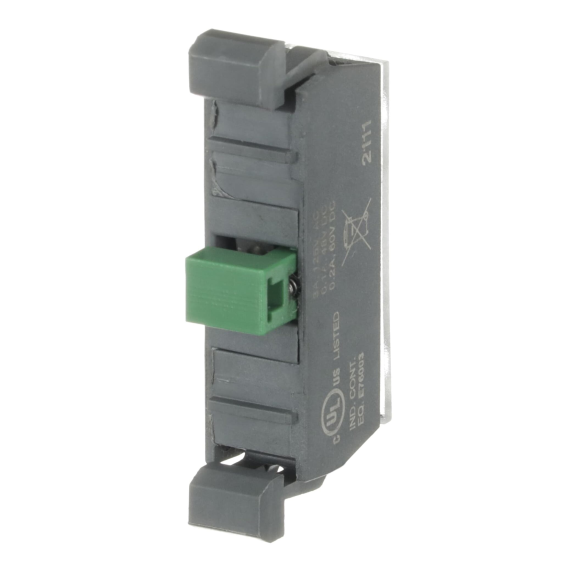 ABB 1SFA611612R1010, MCBL-10, Plastik Seri Butonlar için Mikro Kontak Blok, 1NA