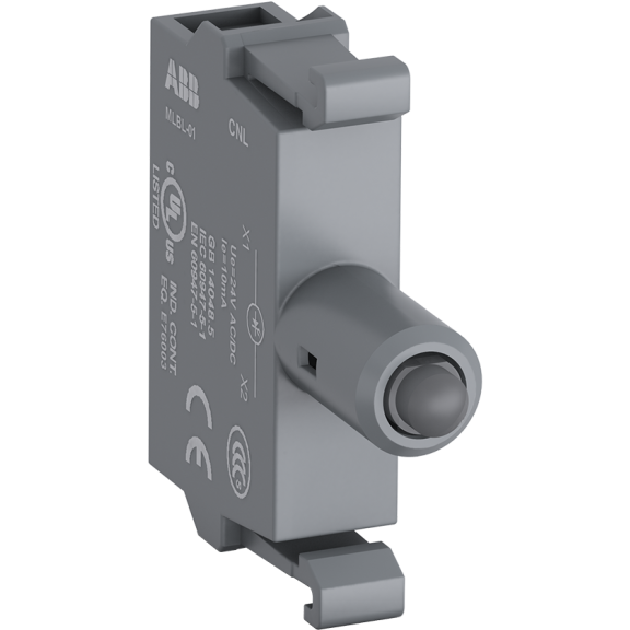 ABB 1SFA611621R1012, MLBL-01G, Plastik Seri Işıklı Butonlar ve Sinyal Lambaları için LED Bloğu, Yeşil, 24 Volt AC/DC