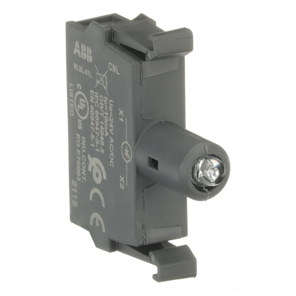 ABB 1SFA611621R1014, MLBL-01L, Plastik Seri Işıklı Butonlar ve Sinyal Lambaları için LED Bloğu, Mavi, 24 Volt AC/DC