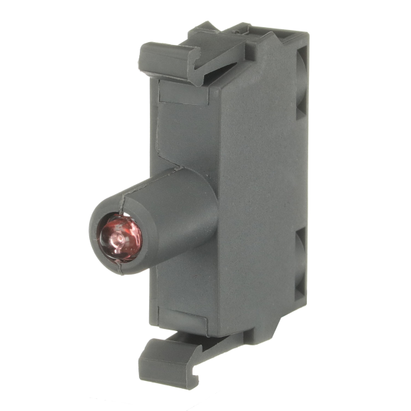 ABB 1SFA611621R1071, MLBL-07R, Plastik Seri Işıklı Butonlar ve Sinyal Lambaları için LED Bloğu, Kırmızı, 230 Volt AC