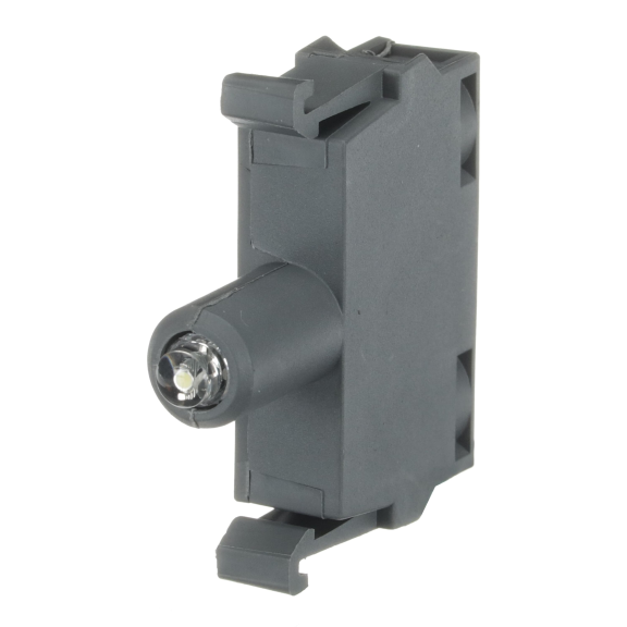 ABB 1SFA611621R1075, MLBL-07W, Plastik Seri Işıklı Butonlar ve Sinyal Lambaları için LED Bloğu, Beyaz, 230 Volt AC