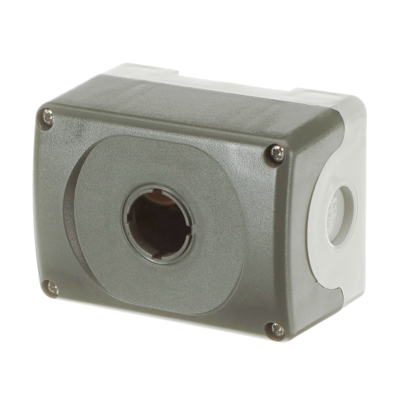 ABB 1SFA611811R1000, MEP1-0, 1 Adet 22mm Buton için Boş Buton Kutusu, Açık Gri/Koyu Gri