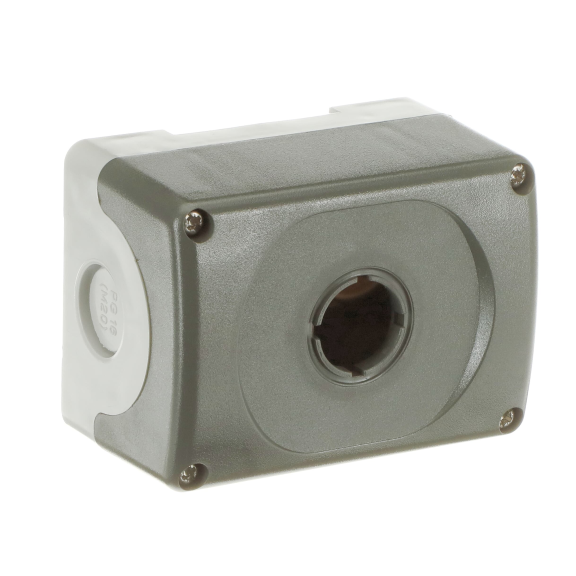 ABB 1SFA611811R1000, MEP1-0, 1 Adet 22mm Buton için Boş Buton Kutusu, Açık Gri/Koyu Gri
