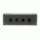 ABB 1SFA611814R1000, MEP4-0, 4 Adet 22mm Buton için Boş Buton Kutusu, Açık Gri/Koyu Gri