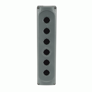 ABB 1SFA611816R1000, MEP6-0, 6 Adet 22mm Buton için Boş Buton Kutusu, Açık Gri/Koyu Gri