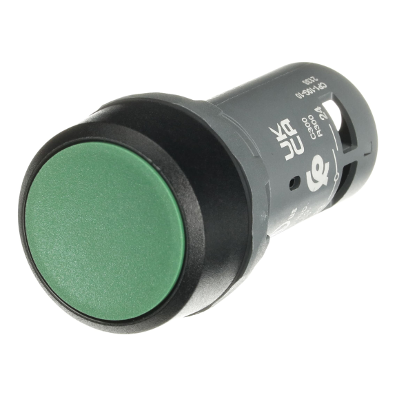 ABB 1SFA619100R1012, CP1-10G-10, Kompakt Seri, Yeşil, Monoblok Yaylı Buton, 1NA, 22mm