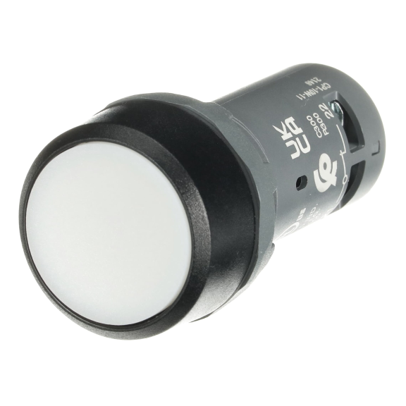 ABB 1SFA619100R1075, CP1-10W-11, Kompakt Seri, Beyaz, Monoblok Yaylı Buton, 1NA+1NK, 22mm