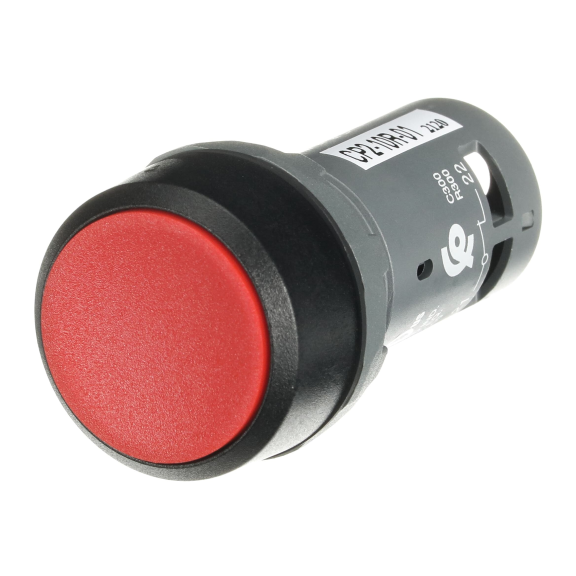 ABB 1SFA619101R1041, CP2-10R-01, Kompakt Seri, Kırmızı, Monoblok Kalıcı Buton, 1NK, 22mm