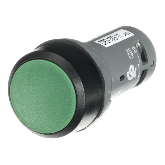 ABB 1SFA619101R1072, CP2-10G-11, Kompakt Seri, Yeşil, Monoblok Kalıcı Buton, 1NA+1NK, 22mm