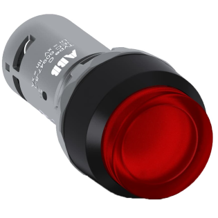 ABB 1SFA619103R1341, CP4-13R-01, Kompakt Seri, Kırmızı, Monoblok Işıklı Kalıcı Çıkık Kafalı Buton, 230 Volt AC/DC, 1NK, 22mm