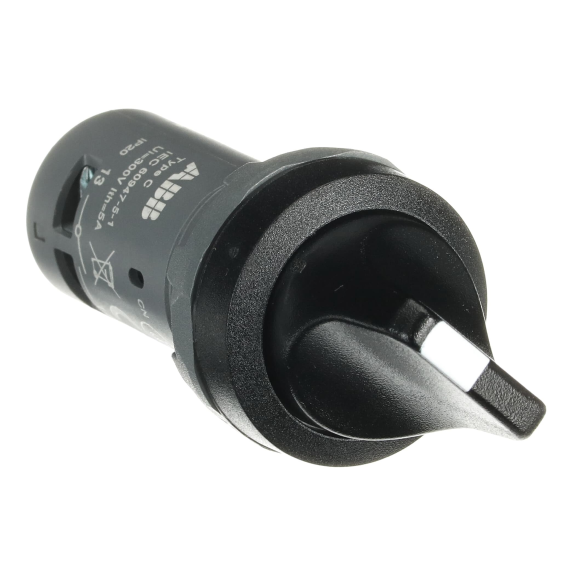 ABB 1SFA619200R1016, C2SS1-10B-10, Kompakt Seri, Siyah, Monoblok Mandal Buton, 0-1 Konumlu, Kalıcı, 1NA, 22mm