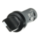 ABB 1SFA619200R1076, C2SS1-10B-11, Kompakt Seri, Siyah, Monoblok Mandal Buton, 0-1 Konumlu, Kalıcı, 1NA+1NK, 22mm