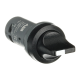 ABB 1SFA619202R1016, C2SS3-10B-10, Kompakt Seri, Siyah, Monoblok Mandal Buton, 0-1 Konumlu, Yaylı, 1NA, 22mm
