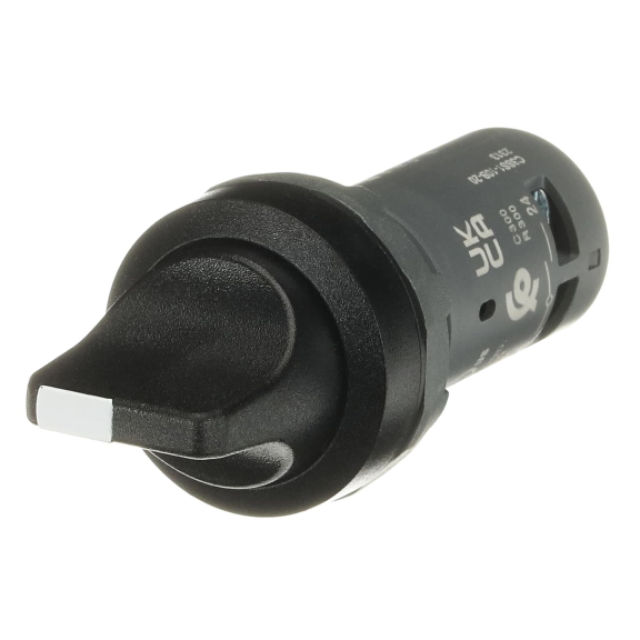 ABB 1SFA619210R1026, C3SS1-10B-20, Kompakt Seri, Siyah, Monoblok Mandal Buton, 1-0-2 Konumlu, Kalıcı, 2NA, 22mm