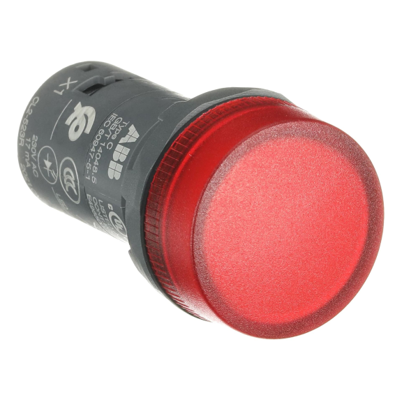 ABB 1SFA619403R5231, CL2-523R, Kompakt Seri, Kırmızı, Monoblok Sinyal Lambası, 230 Volt AC, 22mm