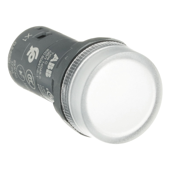 ABB 1SFA619403R5238, CL2-523C, Kompakt Seri, Şeffaf, Monoblok Sinyal Lambası, 230 Volt AC, 22mm