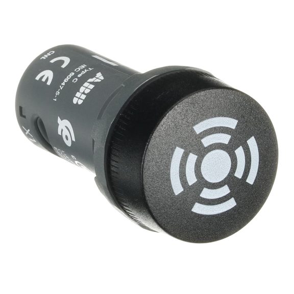 ABB 1SFA619600R6206, CB1-620B, Siyah, Sürekli Buzzer, 24 Volt AC/DC, 22mm