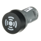 ABB 1SFA619600R6336, CB1-633B, Siyah, Darbeli Buzzer, 230 Volt AC, 22mm